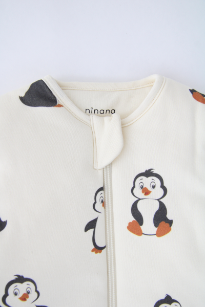 Penguen Desen- Ayaklı Uyku Tulumu
