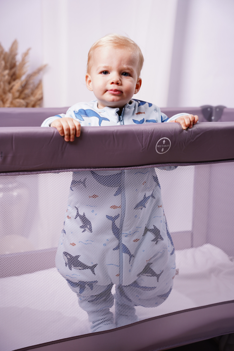 Köpek Balığı Desen-Ayaklı Uyku Tulumu