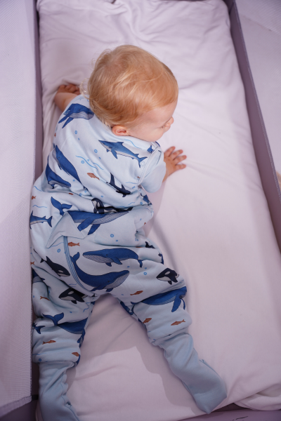 Köpek Balığı Desen-Ayaklı Uyku Tulumu