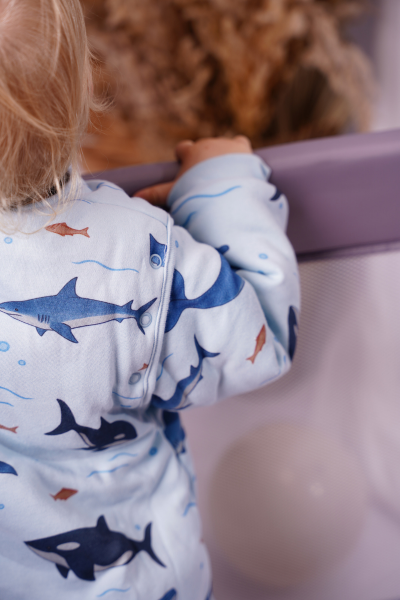 Köpek Balığı Desen-Ayaklı Uyku Tulumu