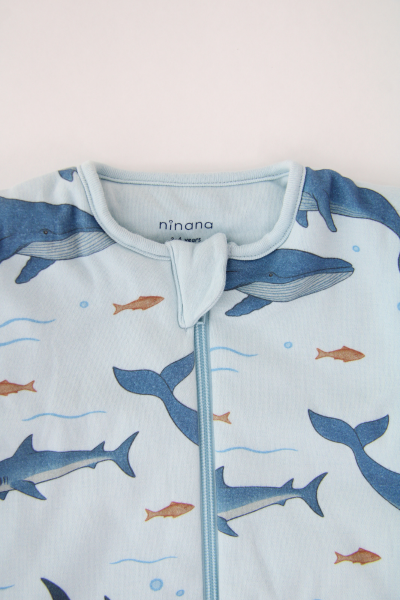 Köpek Balığı Desen-Ayaklı Uyku Tulumu