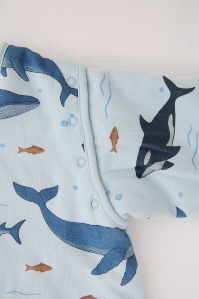 Köpek Balığı Desen-Ayaklı Uyku Tulumu