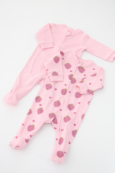 Çilek Bebek Tulum- 2'li Paket