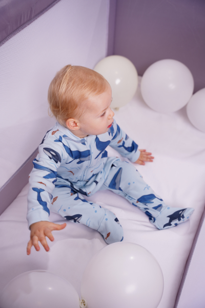 Köpek Balığı Bebek Tulum- 2'li Paket