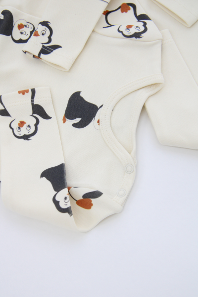 Bebek Uzun Kollu Body - 2'li Paket- Penguen