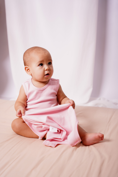 Bebek Kolsuz Body - 2'li Paket - Çilek