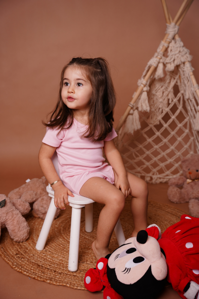 Bebek Kısa Kollu Body - 2'li Paket - Çilek