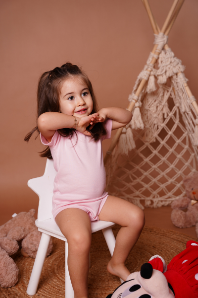 Bebek Kısa Kollu Body - 2'li Paket - Çilek