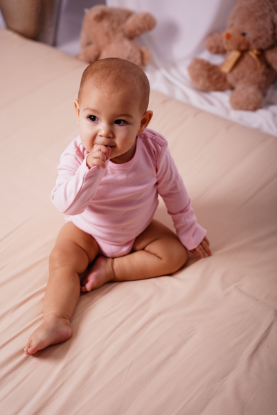 Bebek Uzun Kollu Body -  2'li Paket - Çilek